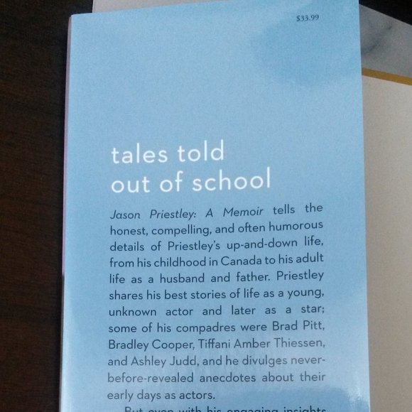 Jason Priestley - A Memoir - Hardcover Book - Picture 3 of 4